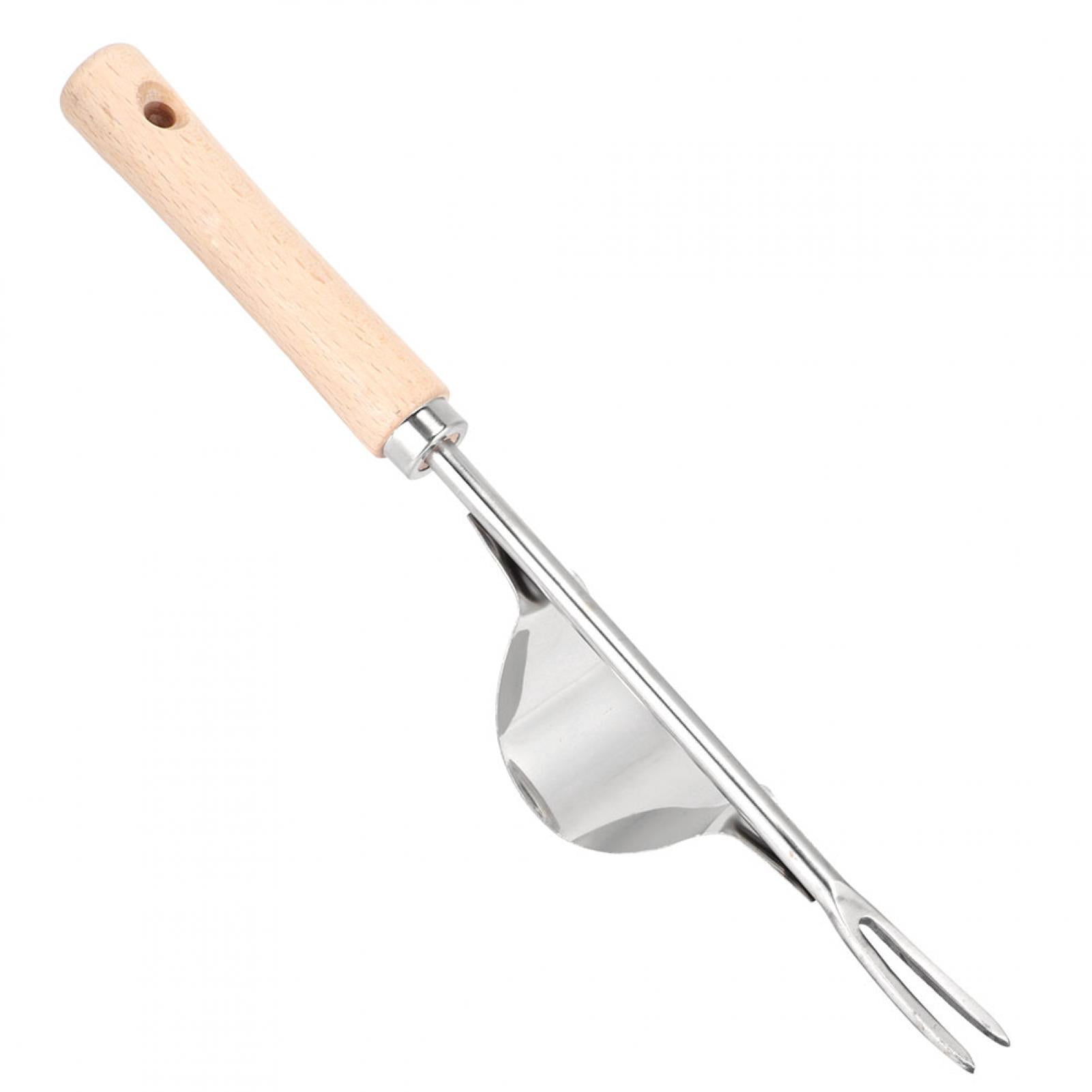 Belette de Jardin, Outil de Désherbage Durable, Manche en Bois pour Désherber et Enlever les Mauvaises Herbes Jardinier Jardin