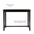 thumbnail image 3 of Linon Claridge 36" Wood Counter Height Pub Table in Black, 3 of 12