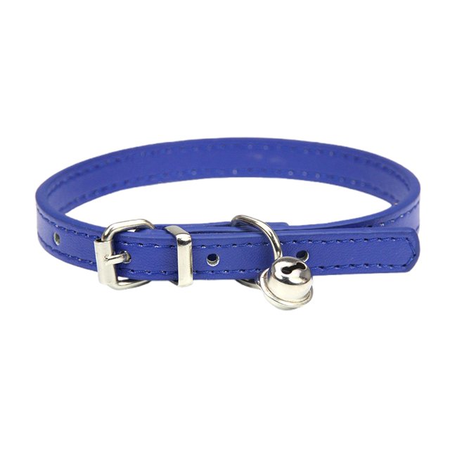 REK Candy Color Pet Collar Minimalist Cat & Dog Collar With (Adjustable Leather Neckband)