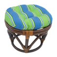 thumbnail image 1 of 18-inch Round Spun Polyester Tufted Footstool Cushion, 1 of 2