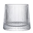 thumbnail image 2 of Outdor Ribbed Old Fashioned Whiskey Glasses Vertical Ridged Crystal Tumbler 10oz Heavy Base Clear Glass Cups For Cocktails & Home Bar, 2 of 6