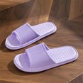 thumbnail image 2 of Mens and Womens Home Slippers Simplicity Solid Color Quick Drying Soft Sole Comfortable Non-Slip Indoor and Outdoor EVA Slippers Purple, 2 of 4