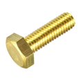 thumbnail image 1 of Unique Bargains Brass Hex Bolts, M8x25mm 1 Pack Fully Thread Grade 4.8 Machine Screws, 1 of 4