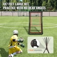 thumbnail image 3 of KFFKFF Filet de Retour de Crosse pour Usage Extérieur, Filet de Rebond 4 X 7 Pi pour Volleyball, Baseball et Softball, Écran d'Entraînement pour Lancer et Lancer, Inclinaison Réglable, Mur d'Entraînement de Tir avec Visée, 3 of 9