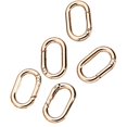 thumbnail image 1 of yuksok 5 Pieces Spring Oval Rings 1" Oval Carabiners for Purse Jewelry Making Craft Rose Gold, 1 of 9