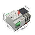 thumbnail image 3 of Riwcyla Compact Automatic Transfer Switch Electrical Selector Switches Dual Power Switch Solar Power Rail Type Household Power Transfer Switch, 3 of 6