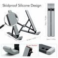 thumbnail image 4 of Support d'Ordinateur Portable Portable Pliable et Ajustable, Support d'Ordinateur Portable Universel Ergonomique en Alliage d'Aluminium pour Voyage, Mini Support Ventilé pour Cahier, pour Macbook, Ordinateur Portable, PC, iPad, Tablette, 4 of 7