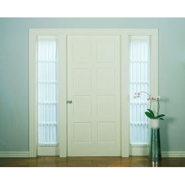 918 Sheer Voile Single Curtain Door Sidelight Panel