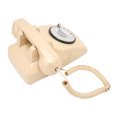 thumbnail image 1 of Vintage Landline Phone, Easy To Use Antique Telephone Durable Rotating Dial Keyboard Mechanical Ringer  for Office for Bedroom White,Red,Beige, 1 of 7