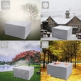 thumbnail image 4 of JUNWELL Rectangular Patio Table Cover Heavy Duty Waterproof Outdoor Furniture Set Cover, 4 of 11