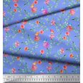 thumbnail image 3 of Soimoi Feuilles de Tissu de Velours & Tissu Imprimé Floral 1 Yard 58 Inch Wide, 3 of 3