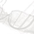 thumbnail image 2 of Soutien-gorge Balconnet Demi-Bonnet Non Doublé en Dentelle pour Femme à Armatures, Transparent, et String Transparent, 2 of 5