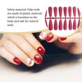 thumbnail image 4 of 24 Pieces False Nails Glitter Shimmering Powder Full Cover Artificial Nail Tips Simple Operation Fingernail Decal DIY Accessory white, 4 of 7