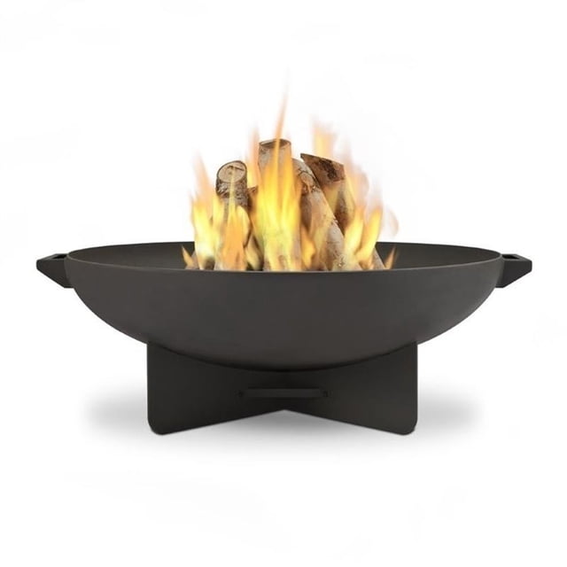 Real Flame Canada Anson Heat Resistant Powder Coated Steel Fire Bowl in Gray