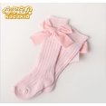 thumbnail image 2 of SUNSIOM Chaussettes Mi-Mollet pour Bébé, Bas Unis pour Filles, 2 of 4