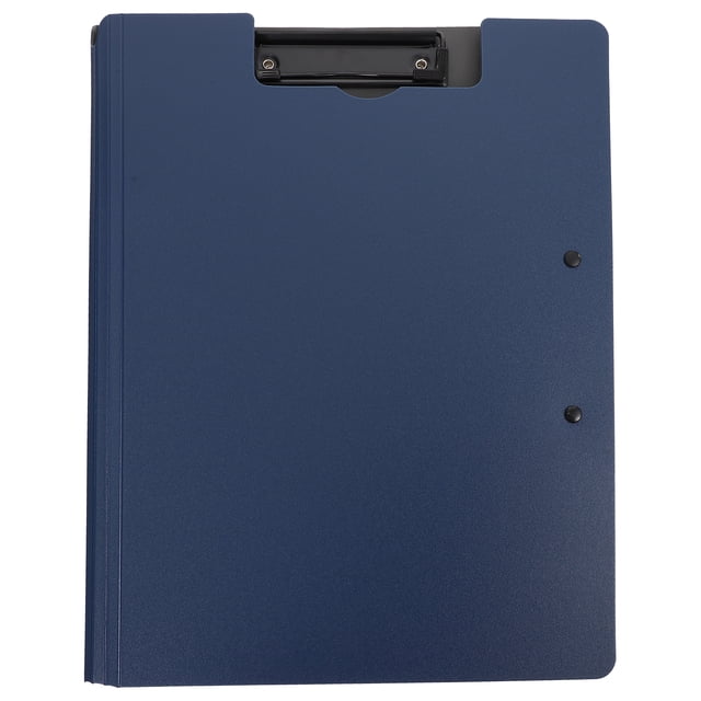 Shisuyan Blue Durable Plastic and Iron Writing Clipboard for Daily Use with Smooth Surface 9.5 x 12.8 Inches