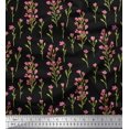 thumbnail image 1 of Soimoi Poly Georgette Fabric Flower Watercolor Print Fabric by The Yard 42 Inch Wide, 1 of 3