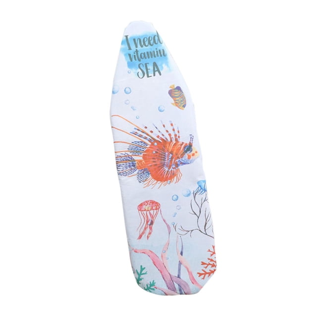 Housse de Planche à Repasser Durable Rembourrage Épais Antidérapant 19x55po Housse de Table à Repasser Poissons de Mer