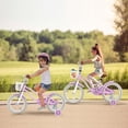 thumbnail image 2 of Costway Vélo pour Enfants 16 Pouces Vélo pour Tout-Petit Ajustable avec Roues Stabilisatrices pour Fille de 4 à 7 Ans, 2 of 9