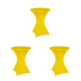 thumbnail image 1 of ZheElen Easy Care Stretch Round Tablecloth Versatile And Environmentally Friendly yellow 3Set, 1 of 6