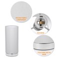thumbnail image 3 of Touching Control Table Light Bedside 3 Way Dimmable Desk Lamp Modern Nightstand Night Lamp with Round Fabric Lampshade for Bedroom Living Room Office (Bulb Included), 3 of 8