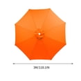 thumbnail image 3 of Fridja 118inch 6 Ribs Patio Umbrella Replacement Canopy, Canopy Replacement UV Protection Waterproof Outdoor Table Market Umbrella Top Outdoor Umbrella Canopy for Restaurant Courtyard Yard Pool, 3 of 5