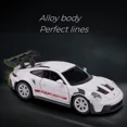 thumbnail image 3 of 1:36 Porsche 911 GT3 RS Modèle de Voiture Mini en Alliage Jouet en Métal Moulé sous Pression de Course Simulation de Sport Collection à Rétrofriction Cadeaux pour Enfants Gris Sans Boîte, 3 of 4