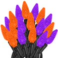 thumbnail image 1 of Novelty Lights 24FT 70 LED C6 LED Halloween String Lights, Purple & Orange, 1 of 6