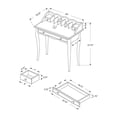 thumbnail image 2 of Monarch Specialties Computer Desk, Home Office, Laptop, Storage Drawers, 36"l, Work, Wood, White, Traditional, 2 of 3