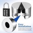 thumbnail image 4 of 1 Ensemble Verrou de Bavette de Tuyau Extérieur Hiver Verrou de Robinet Protecteur de Robinet de Tuyau Extérieur Verrou de Bavette de Robinet Verrou de Tuyau avec Cadenas, 4 of 8