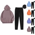 thumbnail image 1 of Yuyuzo Lot de 2 Pantalons de Jogging Taille Haute pour Femmes Automne avec Poches, 1 of 7
