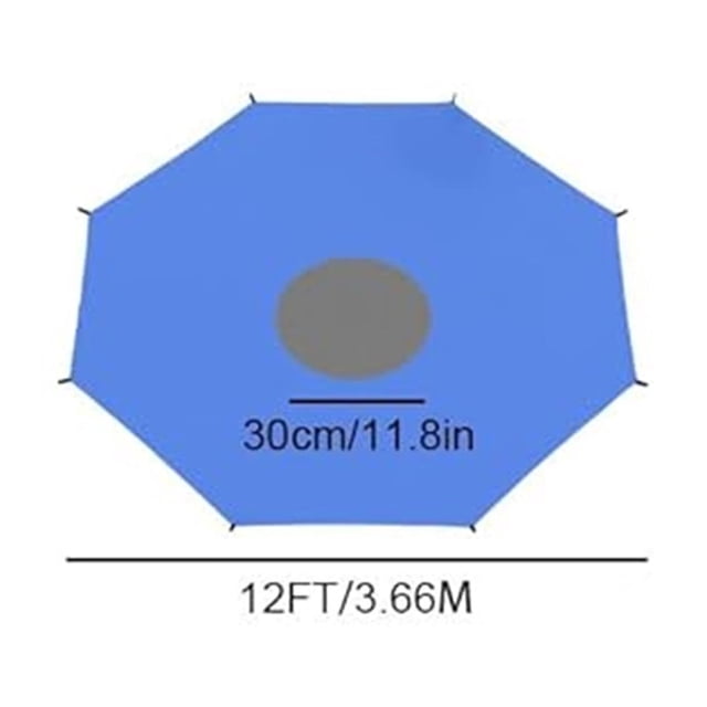 Aursykel Outdoor Playground Trampoline Sun Protection Cover For Backyard 8ft 10ft 12ft 14ft 16ft Easy Setup Long Lasting Sunproof Year Round Use Protects Against Wind For Longer Trampoline Life