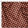 thumbnail image 4 of Soimoi Red Cotton Voile Fabric Leaves & Grandiflora Roses Floral Printed Craft Fabric by the Yard 42 Inch Wide, 4 of 5