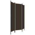 thumbnail image 2 of vidaXL 3-Panel Room Divider Brown 150x180 cm, 2 of 4