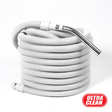 ULTRA CLEAN Universal Basic Hose for Central Vacuum - Designed to fit All Brands Like Beam, Electrolux, Eureka, Kenmore, Nutone, Husky, Allegro, Nilfisk, Vacuflo and More (Friction-fit)