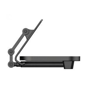 FOLOYORI Adjustable Black Aluminum Alloy Phone Stand Desktop Phone Holder for Home Use