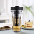 thumbnail image 3 of Cold Brew Cup Portable Cold Brew Coffee Maker Cold Brew Coffee Tea Airtight Bottle Iced Coffee Cup with Lid Stainless Steel Filter Reusable Cold Brew Coffee Tea Cup, 3 of 8