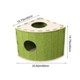 thumbnail image 3 of Lit pour Chat en Feutre en Forme d'Éventail – Grande Cachette Fermée pour Plusieurs Chats avec Conception Résistante aux Égratignures et Respirante – Toutes Saisons, outil-Free Assembly, Grotte pour Animal Gain de Place pour Dormir, 3 of 5