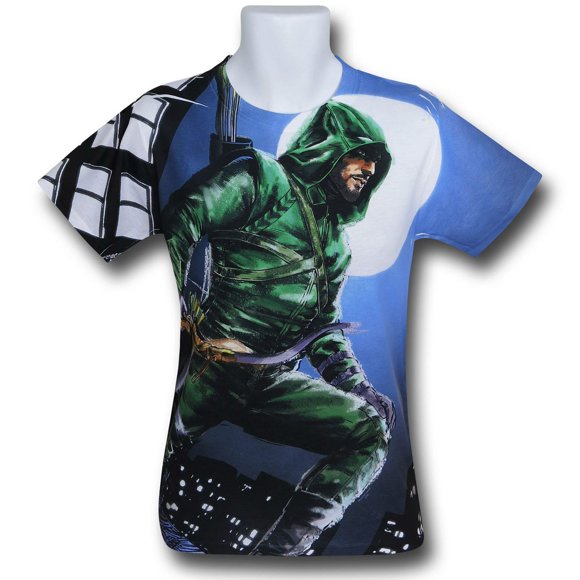 Green Arrow Nightwatch Sublimated T-Shirt-XLarge