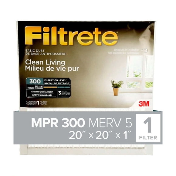 Filtrete™ Clean Living Basic Dust Filter, MPR 300