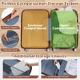 thumbnail image 3 of Costway Ensemble de Bagages 3 Pcs ABS PC Coque Rigide Ensemble de Valises avec Serrure TSA Télescope Poignées en Aluminium et Roues Pivotantes à 360°, 3 of 10