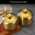 thumbnail image 2 of thinsony Sugar Bowl Coffee Tea Spice Jar Kitchen Gadgets Salt Container Integrated Design Cooking Supplies Seasoning Pot Gold Type 2 S, 2 of 9