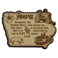 thumbnail image 2 of USA Iowa State Map Wooden Magnet Souvenir Fridge Magnet Gift, 2 of 4