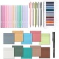 thumbnail image 1 of - Aesthetic Book Annotation Kit Aesthetic Highlighters and Gel Pens Transparent Sticky Notes Transparent Sticky Tabs for Books No Bleed Highlighters for Bible Pages No Bleed, 1 of 6