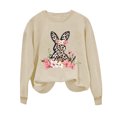 thumbnail image 2 of EGNMCR Easter T-Shirt Imprimé T-Shirts Graphiques pour Femmes T-Shirts à Manches Courtes pour Femmes Journée Easter Chandail à Capuchon Imprimé à Col Rond pour Femmes Haut à Manches Longues T-Shirts pour Femmes, 2 of 3