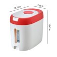 thumbnail image 3 of LSLJS Airtight Rice Dispenser,Cover Rice Bucket for Cereal Grain Flour Rice Beans Pet Food CountertopLarge Rice Storage Container with Lid,Proof Household Cereal, Rice Storage, 3 of 7