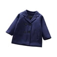 thumbnail image 1 of SHTXOZHI Manteau Robe Garçon Fille Manches Longues Trench-Coat Automne Hiver 1-6 Ans, 1 of 5
