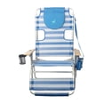 thumbnail image 3 of Ostrich 3-N-1 Altitude Outdoor Reclining Patio Beach Lounge Chair, Blue (4 Pack), 3 of 6