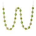 thumbnail image 1 of Vickerman M183554 6 ft. Celadon Stripe Ball Garland, 1 of 1