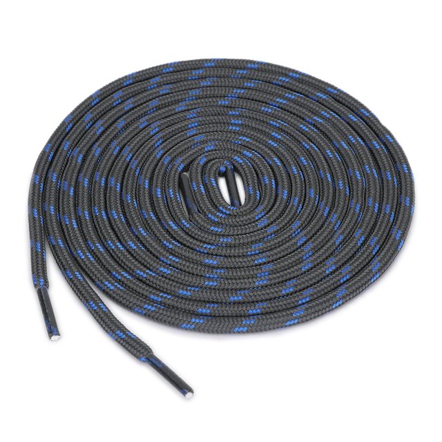 INSPIRE CHIC 3 Paires Lacets Ronds Antidérapants Résistants à l'Usure pour Bottes pour la Randonnée la Marche Chaussures d'Extérieur Gris Foncé Bleu 160cm / 62.99 Pieds